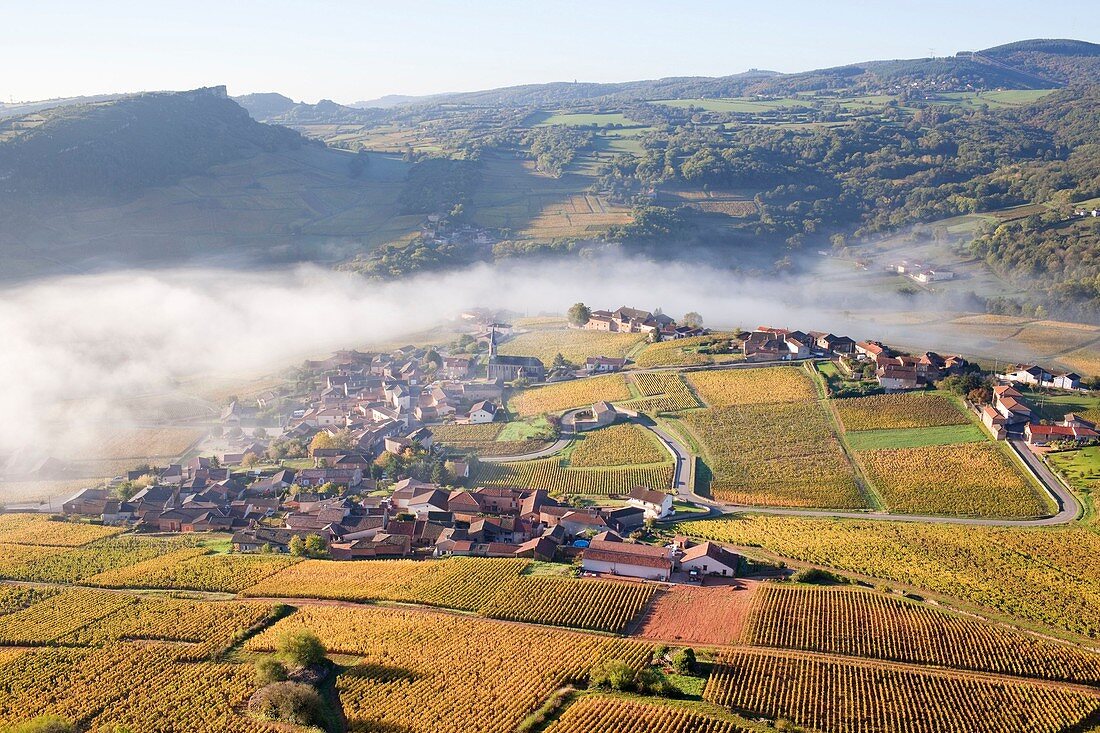 France, Saone et Loire, Vergisson village