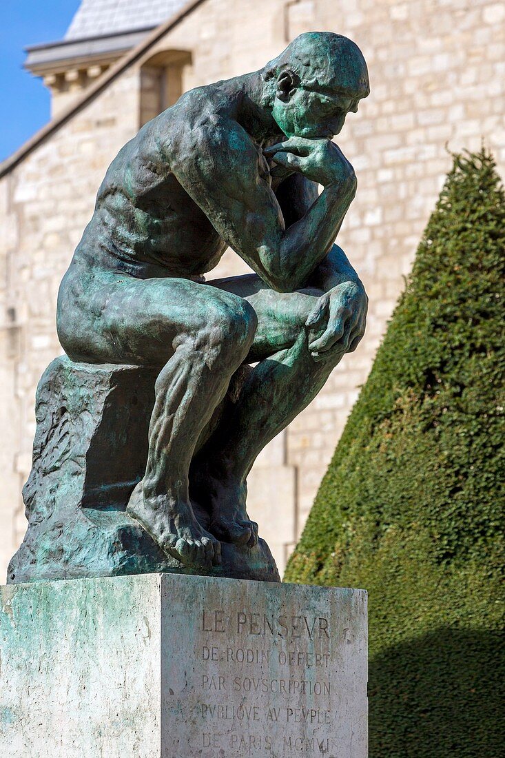 Frankreich, Paris, der Garten des Rodin-Museums, der Denker