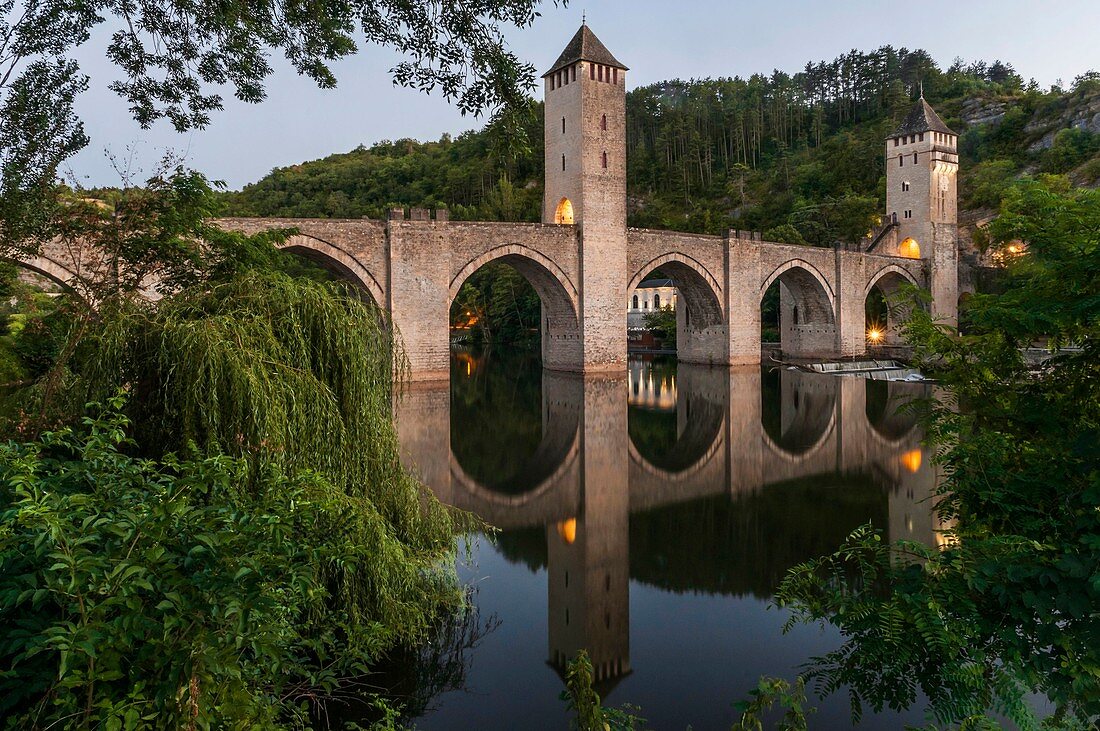 France, Lot, Cahors, Pont Valentre, The … – License image – 71329997