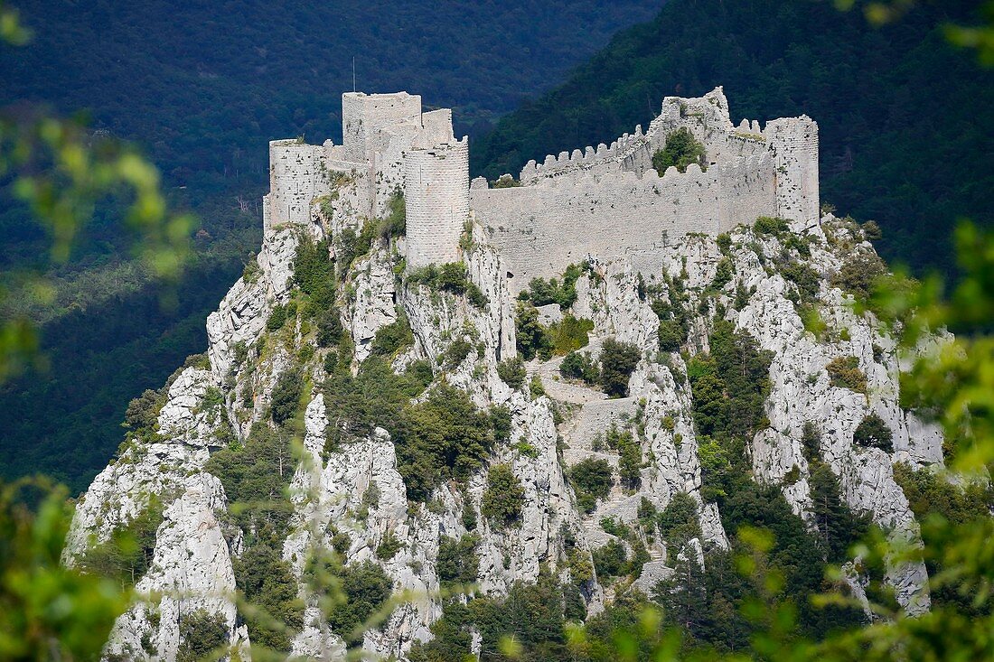 France, Aude, Lapradelle Puilaurens, the castle