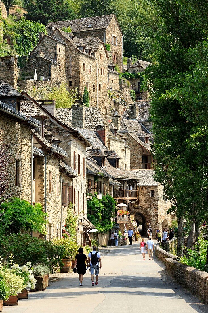 France, Aveyron, Belcastel, labelised More Beautiful Villages of France