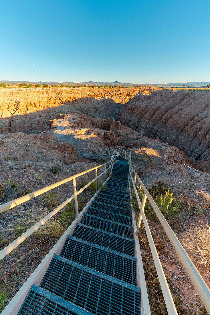 Sunset at Miller Point Overlook, Cathedral Gorge State Park, Panaca, Lincoln County, Nevada; Usa