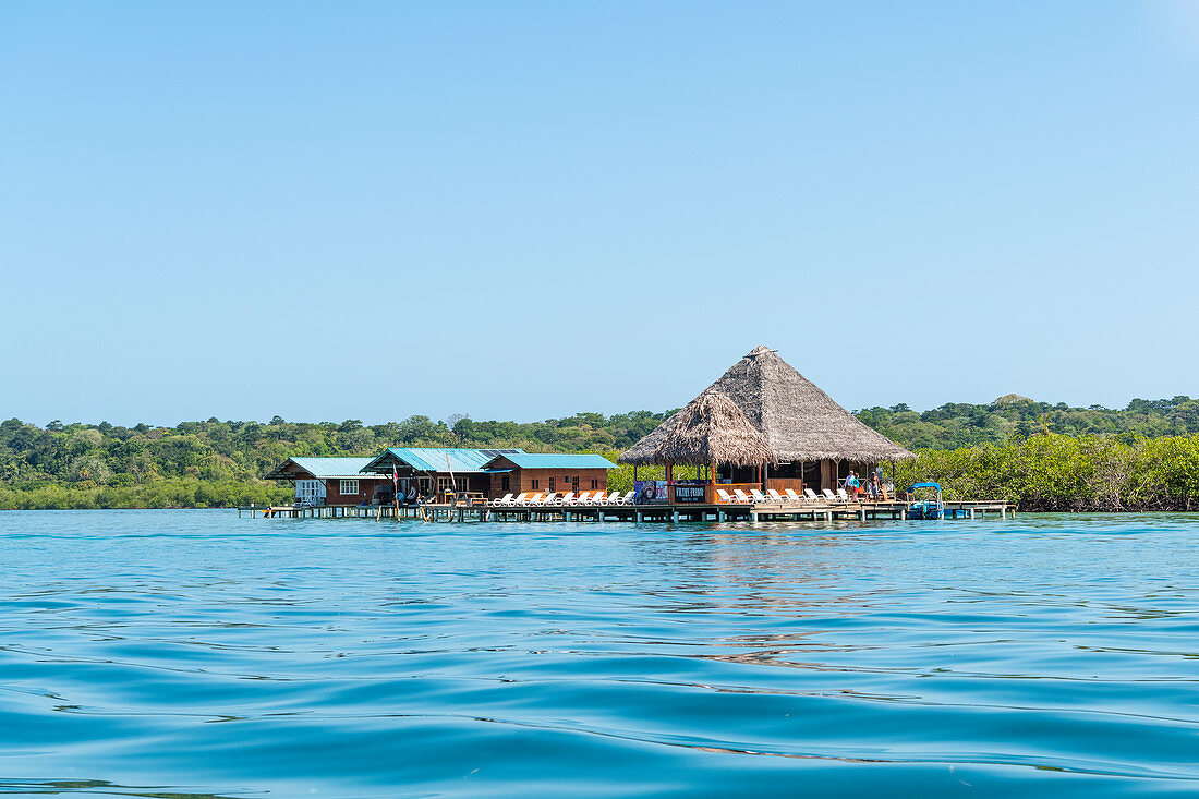 Über-Wasser-Bungalow, Bocas Del Toro, Panama, Mittelamerika