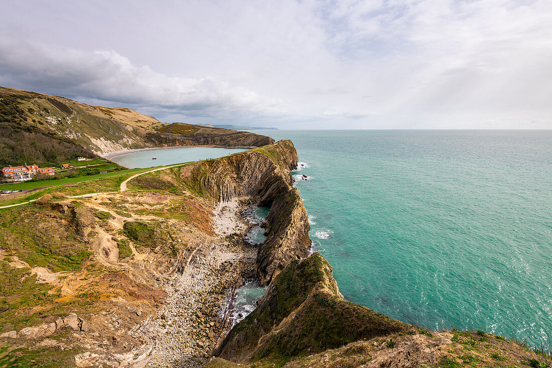 Lulworth Cove, Jurassic coast, Dorset, England, UK