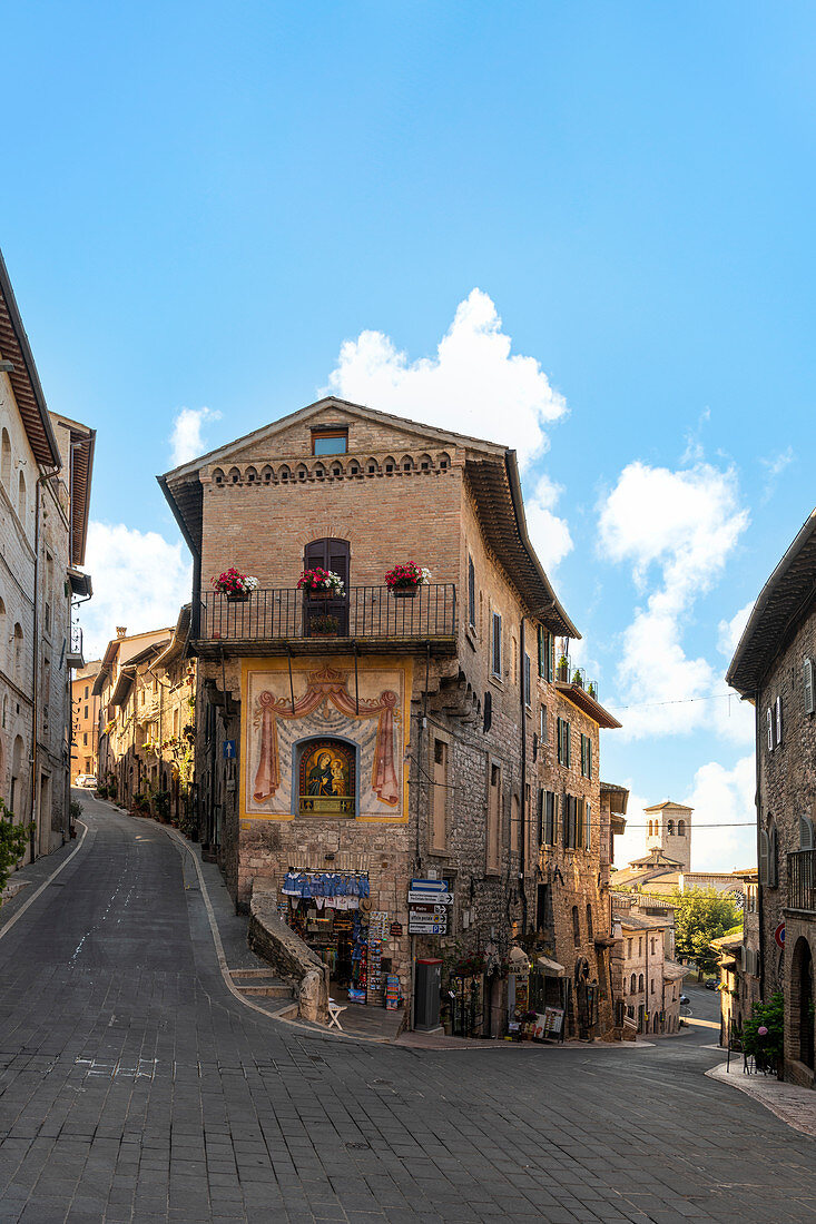 Assisi Altstadt, Perugia, Region Umbrien, Italien, Europa