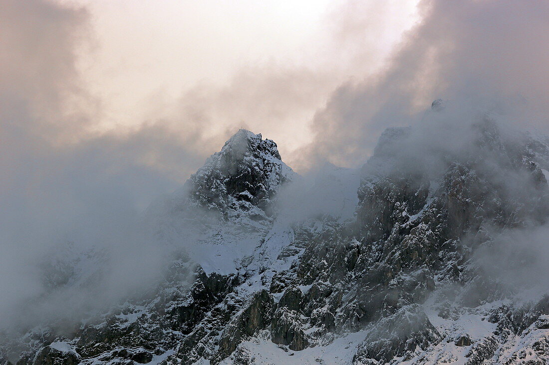 Der Grünstein ist ein Berg der Mieminger Kette, Tirol, Österreich