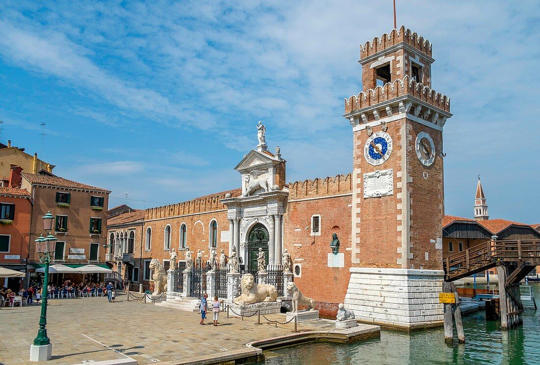Italy, Venetia, Venice, listed as World Heritage by UNESCO, Castello district, Arsenale, Main entrance