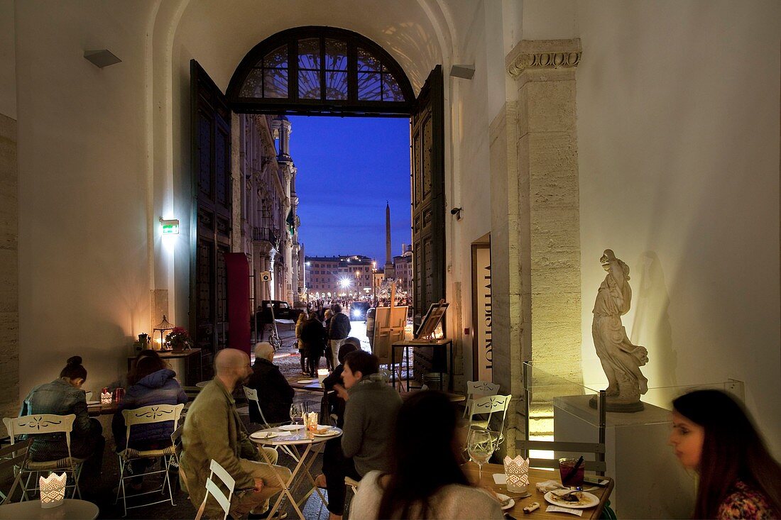 Italien, Latium, Rom, Vivi Bistrot Restaurant auf der Piazza Navona