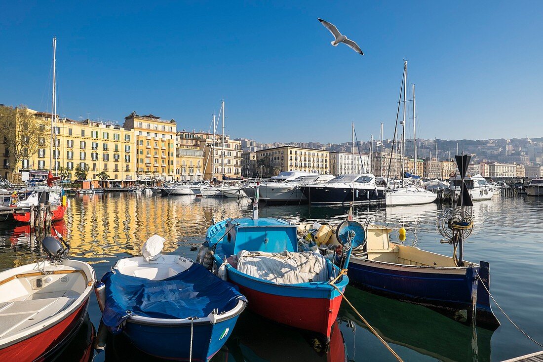 Italy, Campania region, Naples, Mergellina fishing port