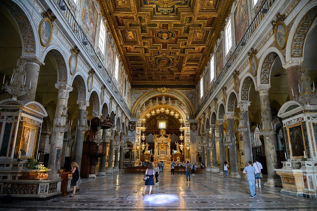 Italy, Lazio, Rome, historical centre listed as World Heritage by UNESCO, district of Roma Antica, Basilica Santa Maria in Aracoeli of the VIth century