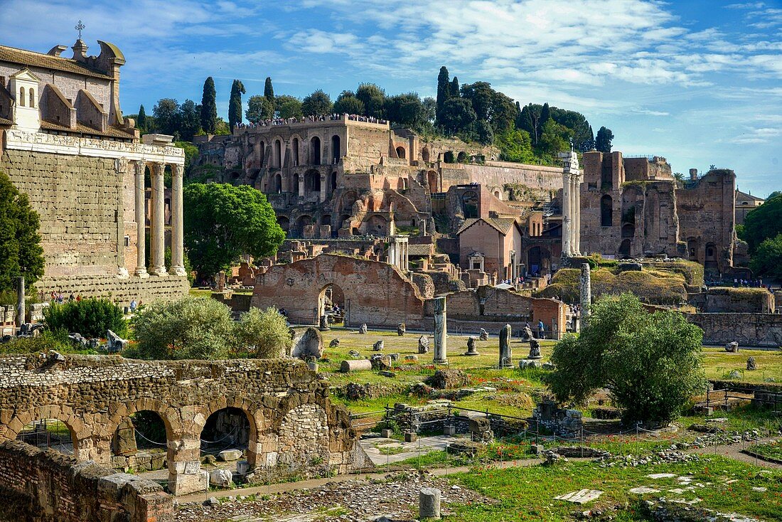 Italy, Lazio, Rome, historical centre listed as World Heritage by UNESCO, district of Roma Antica, roman forum