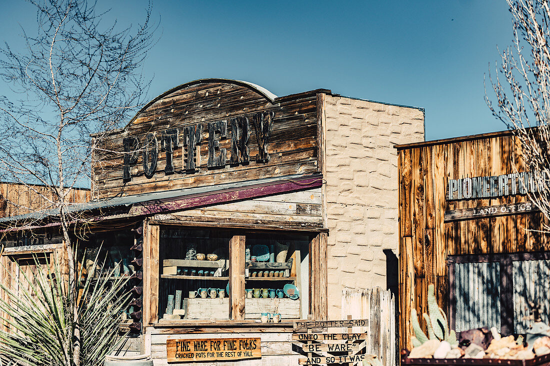 Mane Street in Pioneertown, Joshua Tree National Park, California, USA, North America