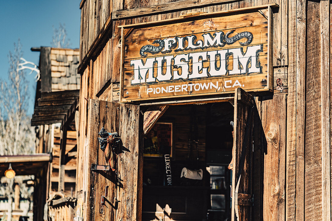 Film Museum, Mane Street in Pioneertown, Joshua Tree National Park, California, USA, North America