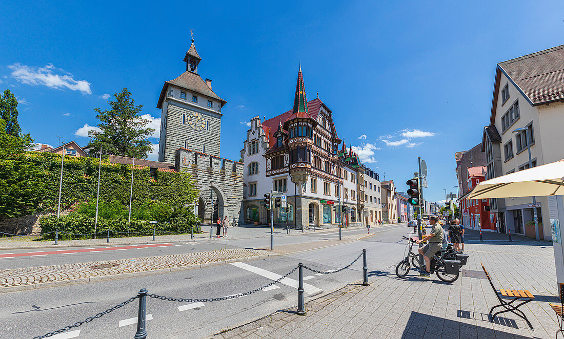Schnetztor und Bodanstraße in Konstanz, Baden-Württemberg, Deutschland