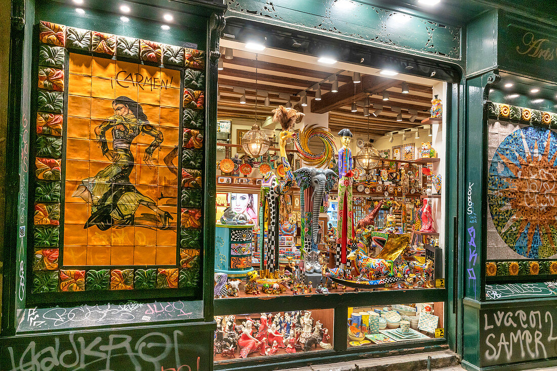 Souvenirs and handicrafts, Barcelona, Spain