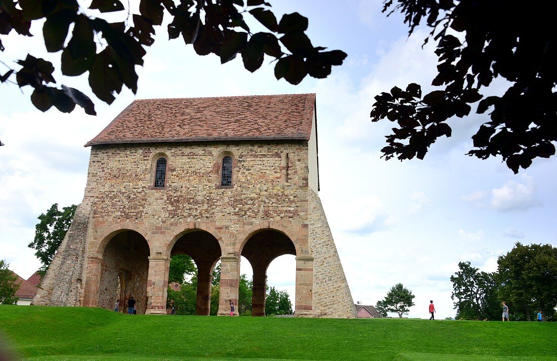 Romanesque royal hall of Lorsch, UNESCO World Heritage Site, Middle Ages, Hesse, Germany