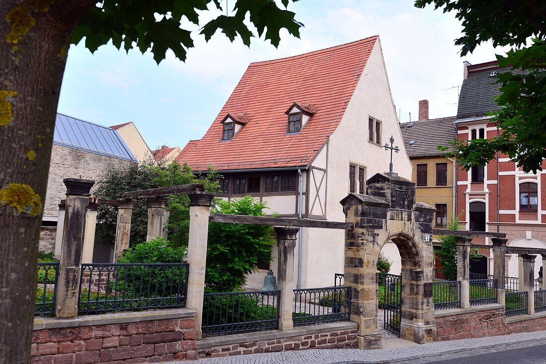 Lutherhaus with museum in the Lutherstadt Eisleben, house, Saxony-Anhalt, Germany