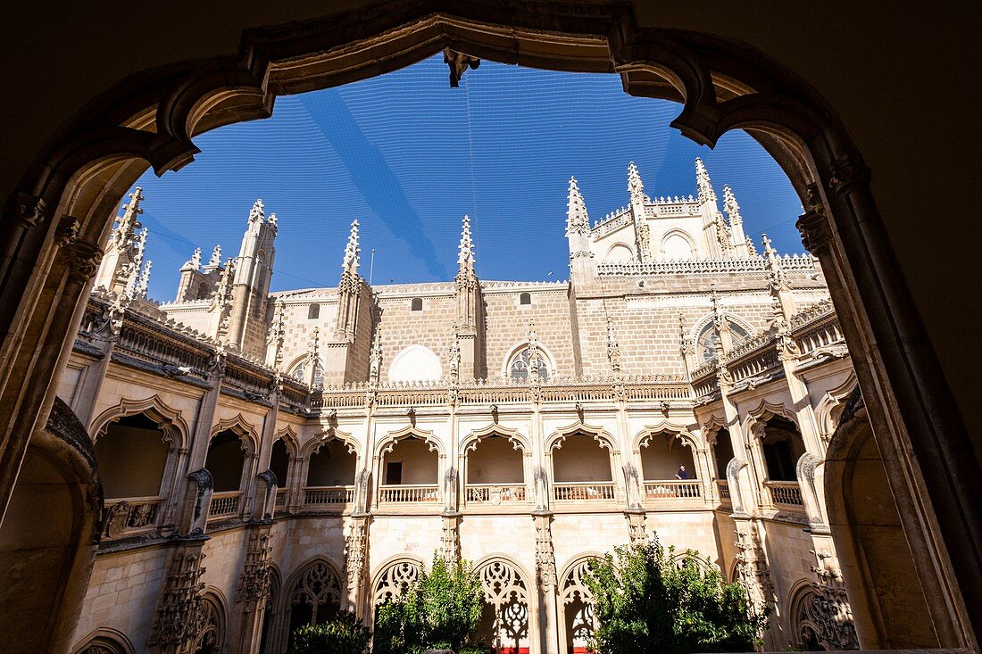 Claustro alto, Kloster San Juan de los Reyes, Toledo, Kastilien-La Mancha, Spanien