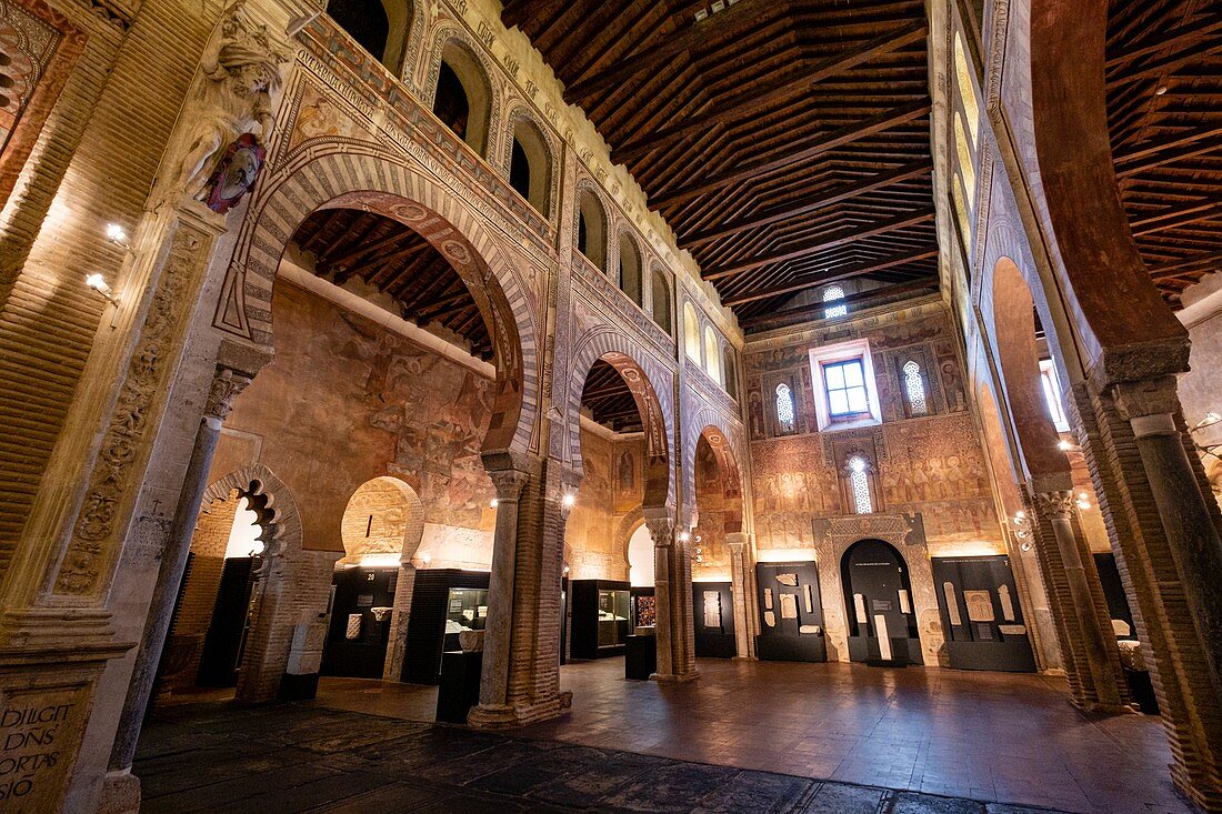 Museo de los Concilios und Cultura Visigoda, Iglesia de San Román, Primer Mudéjar Toledano (S. XIII), Toledo, Kastilien-La Mancha, Spanien