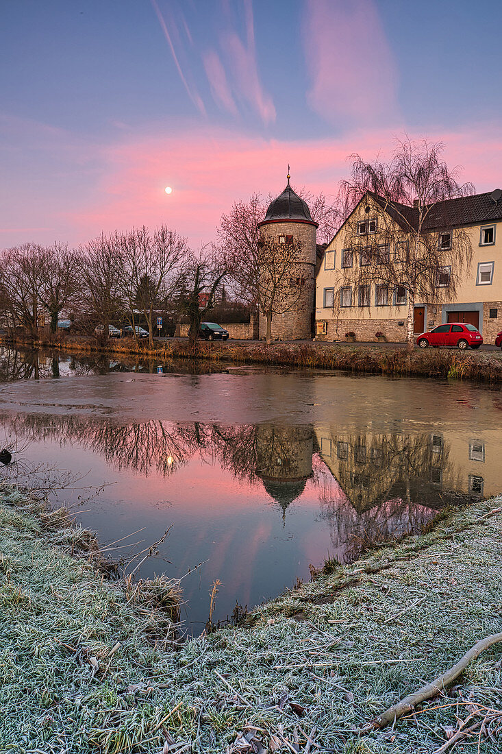 Alter Hafen in Segnitz am Main, Kitzingen, Unterfranken, Franken, Bayern, Deutschland