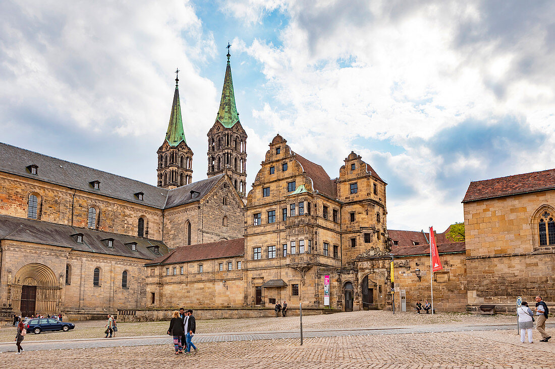 Old court at Bamberg Cathedral in Bamberg, Bavaria, Germany
