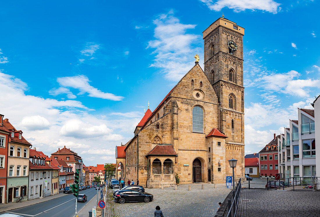 Frauenplatz and Upper Parish in Bamberg, Bavaria, Germany