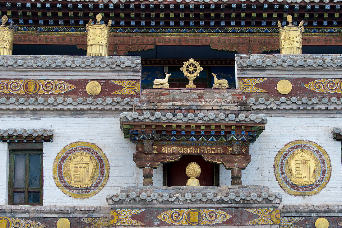 Der Laviran-Tempel, Teil des Kloster Erdene Dsuu-Komplexes in Kharakhorum (Karakorum), Mongolei, Mongoliens größtes Kloster (UNESCO-Weltkulturerbe)