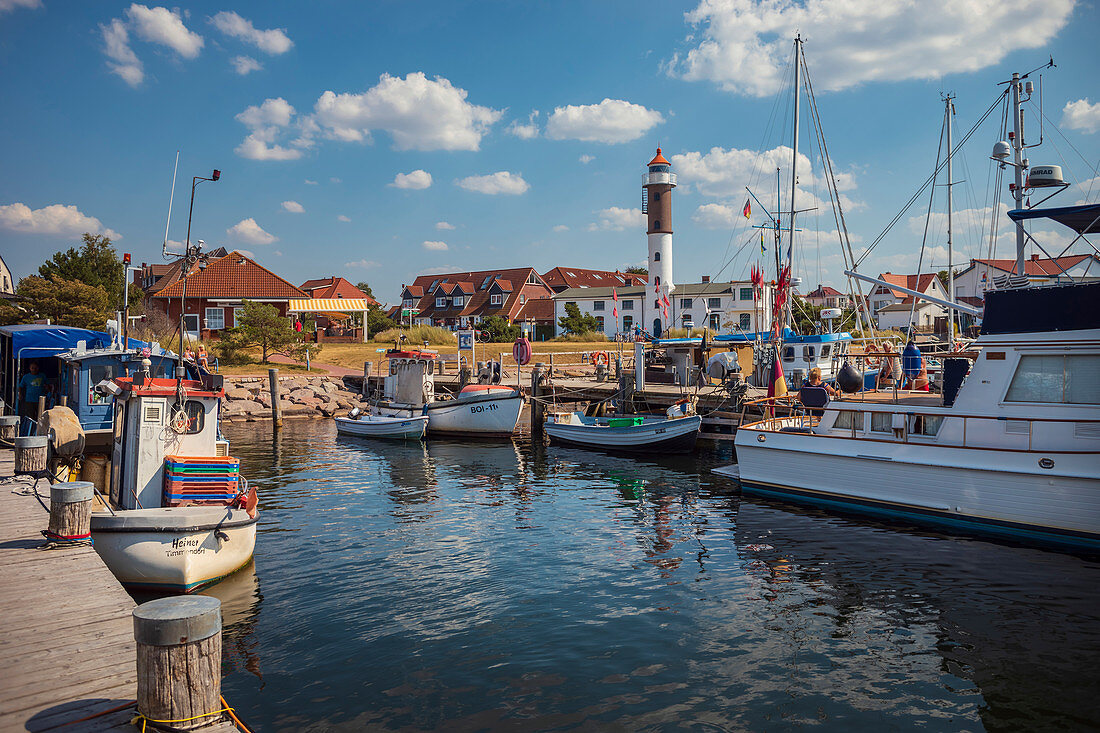 Hafen von Timmendorf auf Insel Poel bei Wismar, Mecklenburg-Vorpommern, Deutschland