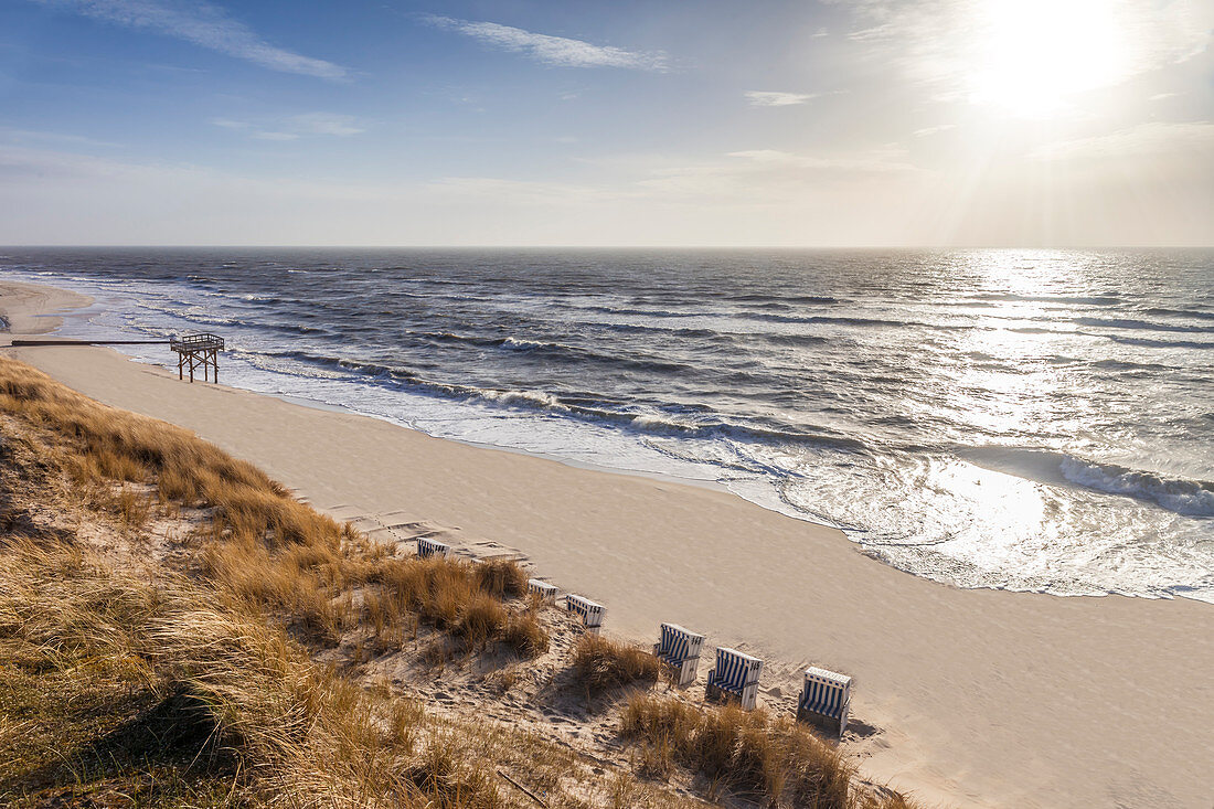 West beach near List, Sylt, Schleswig-Holstein, Germany