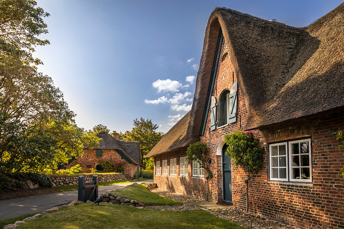 Alte Höfe in Keitum, Sylt, Schleswig-Holstein, Germany