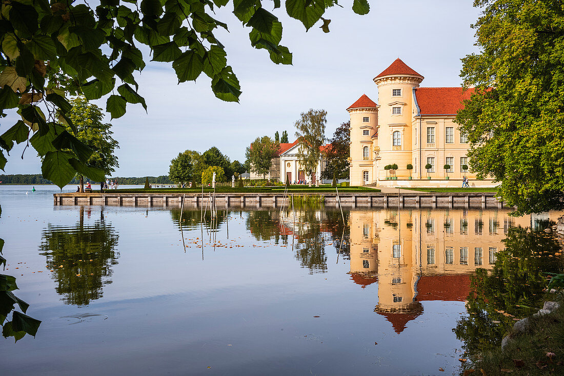 Rheinsberg Castle Rheinsberg Castle view from the banks of the Grienericksee, Rheinsberg, Brandenburg, Germany