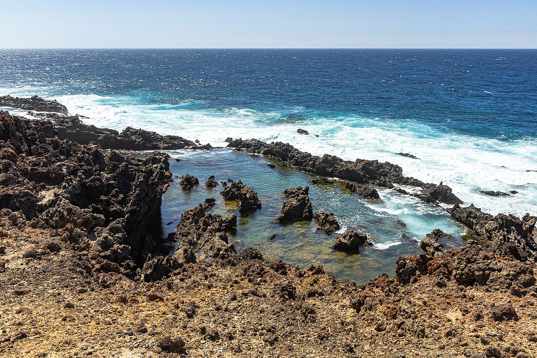 Sea water basin at &quot;Buenavista del Norte&quot;, northwest of Tenerife, Spain