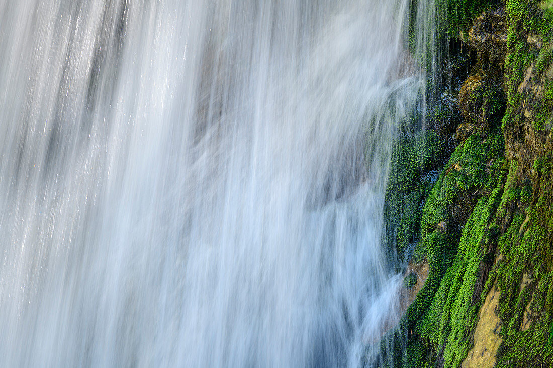Waterfall, Kuhfluchtfälle, Estergebirge, Werdenfelser Land, Werdenfels, Bavarian Alps, Upper Bavaria, Bavaria, Germany