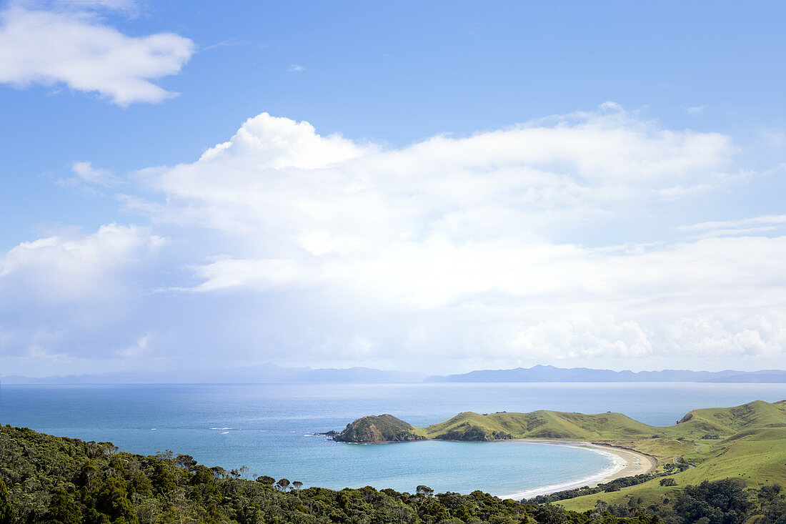 Jackson Bay on the Coromandel Peninsula in New Zealand.