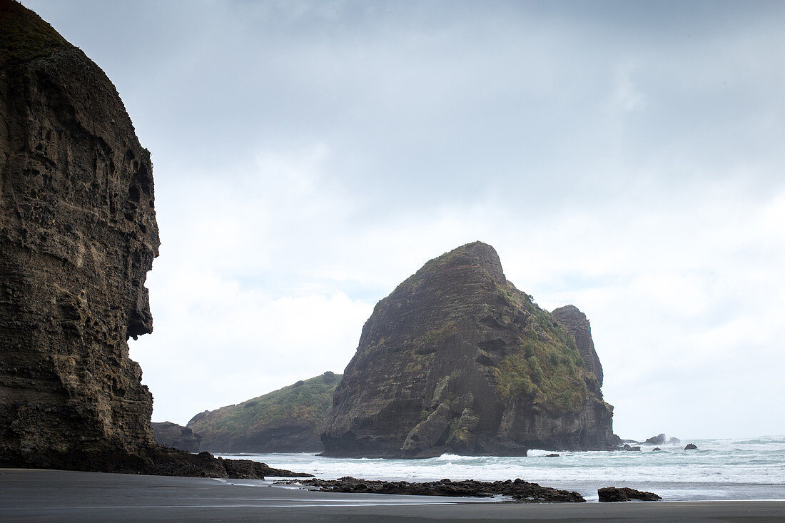 Piha Beach is to the west of Auckland, New Zealand's largest city.