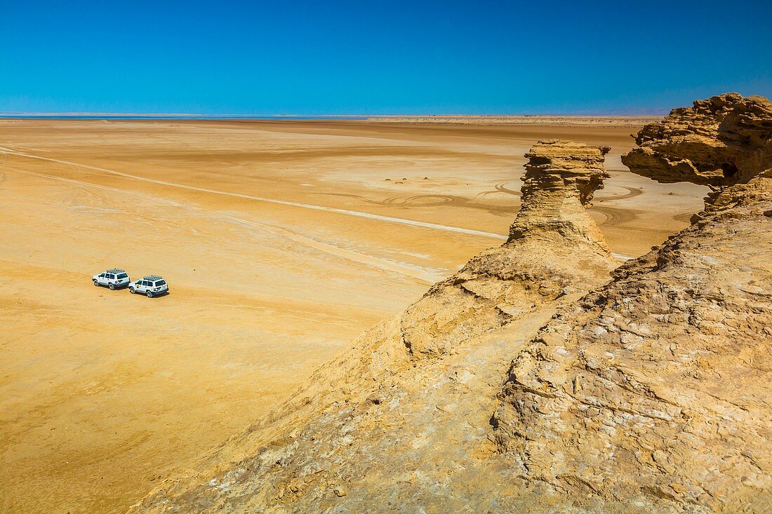 Sahara Wüste in der Nähe der Stadt Tozeur, Tunesien, Afrika