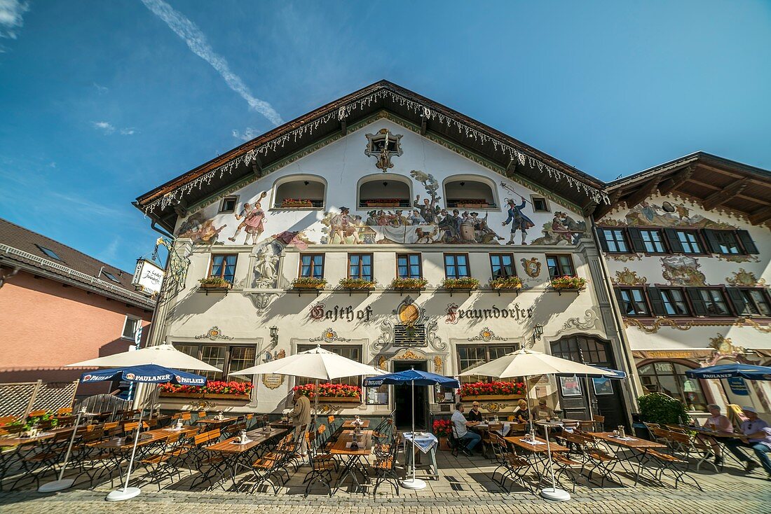 Hotel und Gasthof Fraundorfer, Garmisch-Partenkirchen, Oberbayern, Bayern, Deutschland