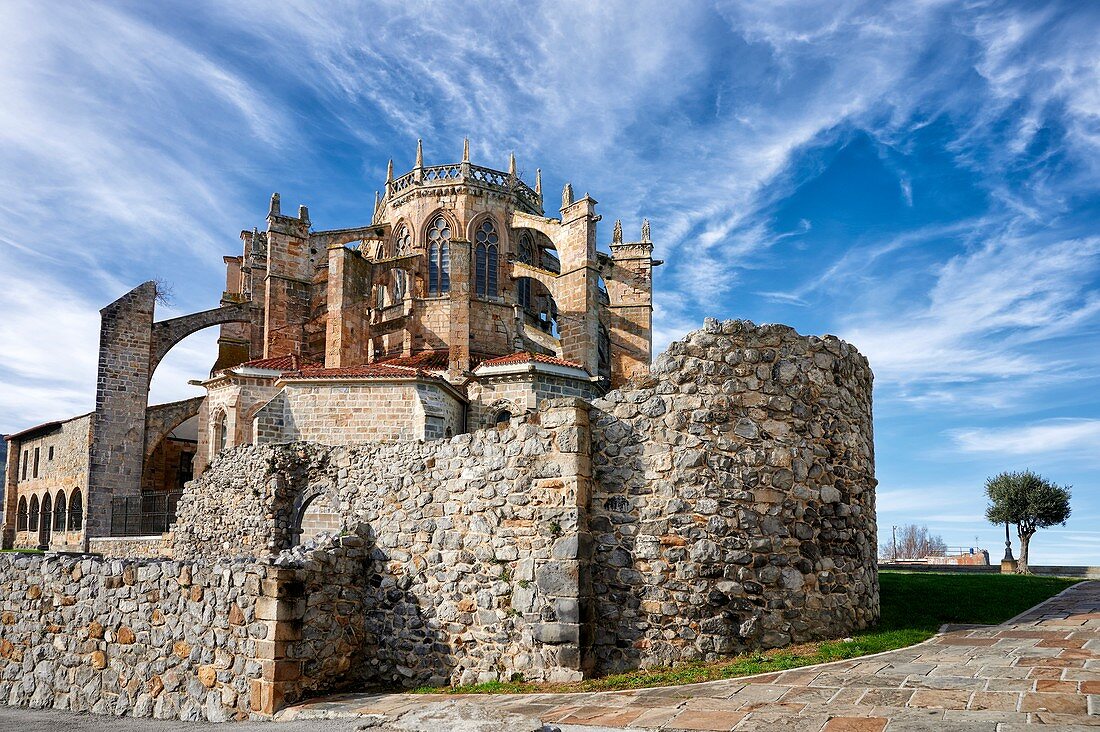 Church of Santa Maria de la Asuncion, Castro Urdiales, Cantabria, Spain, Europe