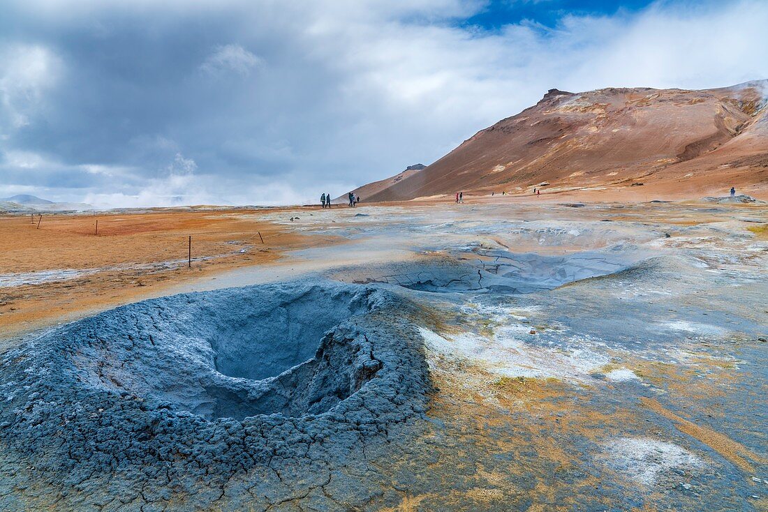 Geothermalgebiet von Hverir, westliches Nordland, Island