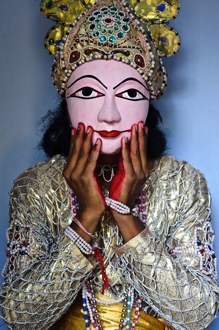 Seraikela Chhau dancer ( India).