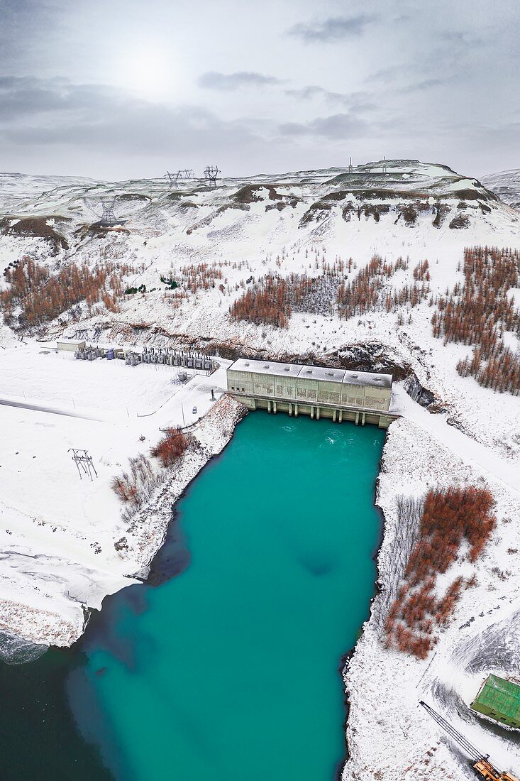 Wasserkraftwerk Búrfell, Thjorsardalur, Island