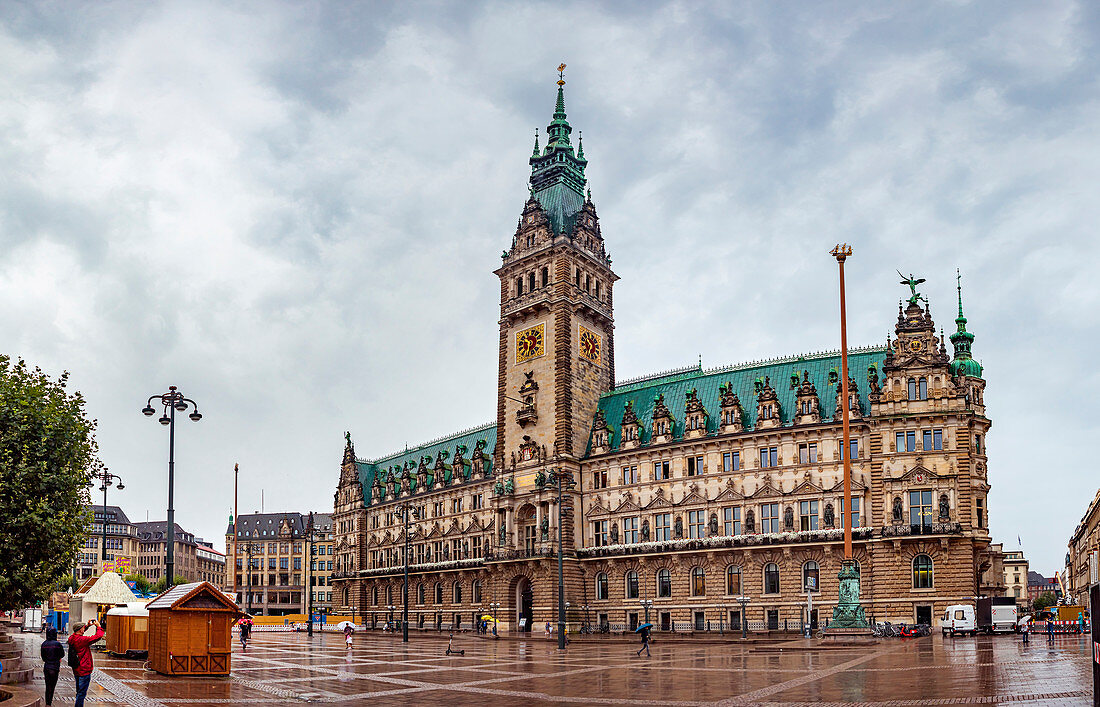 Rathaus in Hamburg, Deutschland