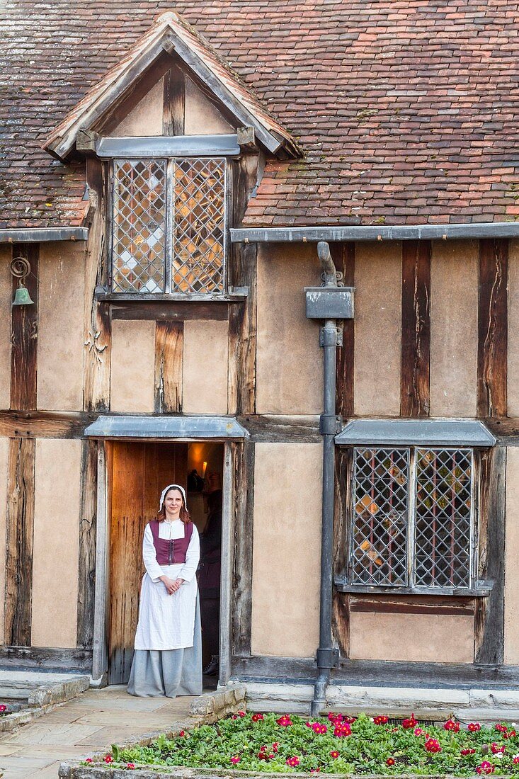 Vereinigtes Königreich, Warwickshire, Stratford-upon-Avon, Geburtsort von William Shakespeare, wo der Dramatiker die ersten fünf Jahre seiner Ehe mit Anne Hathaway verbrachte