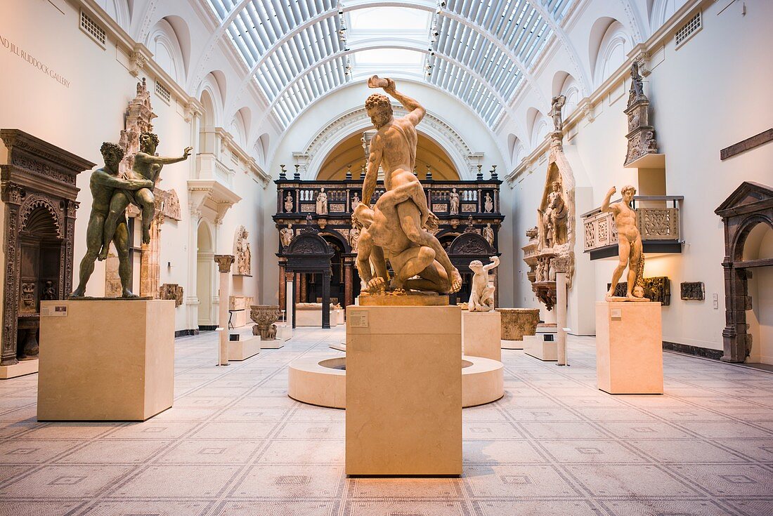 England, London, South Kensington, The Victoria and Albert Museum, sculpture gallery