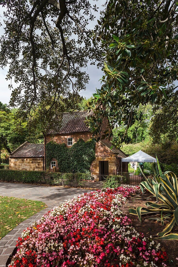 Australien, Victoria, Melbourne, East Melbourne, Fitzroy Gardens, Cooks Cottage, rekonstruiertes Landhaus in Yorkshire, erbaut von den Eltern des Entdeckers Kapitän James Cook