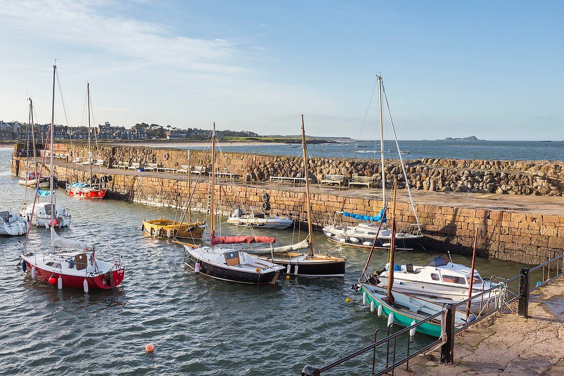 Vereinigtes Königreich, Schottland, East Lothian, Hafen von North Berwick um 1150 gebaut