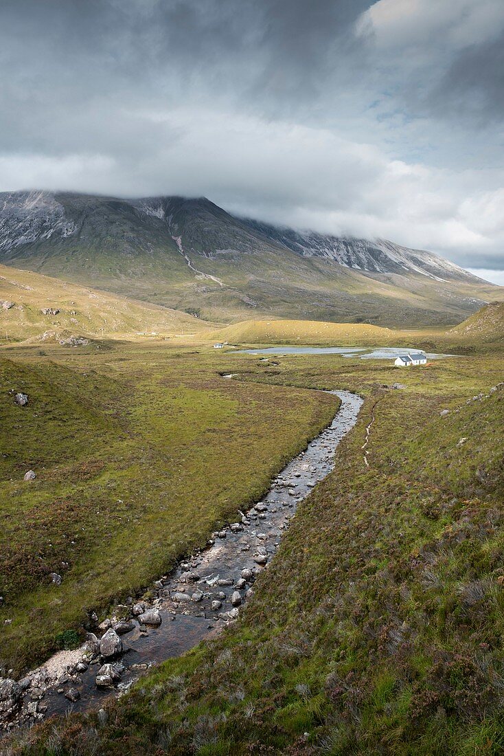 Scotland, Highlands, Torridon, landscape of the Glen Valley Torridon