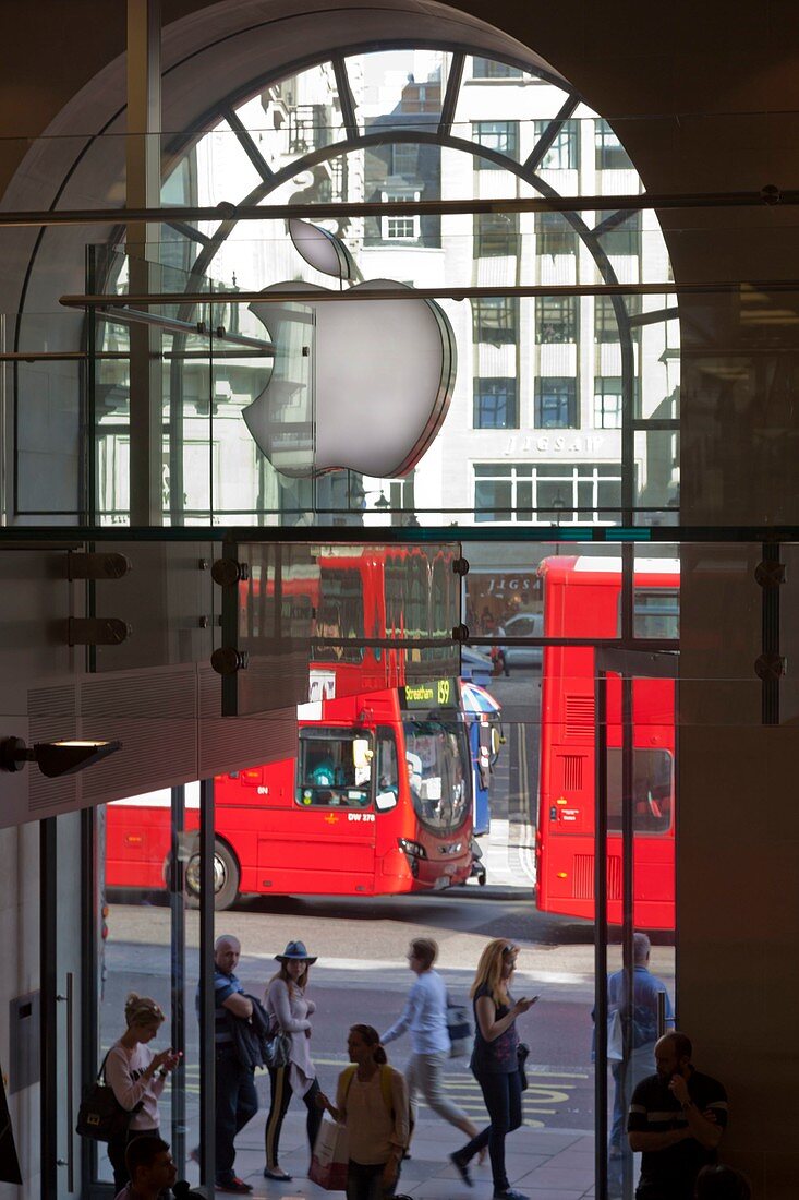 United Kingdom, London Apple store on Regent Street