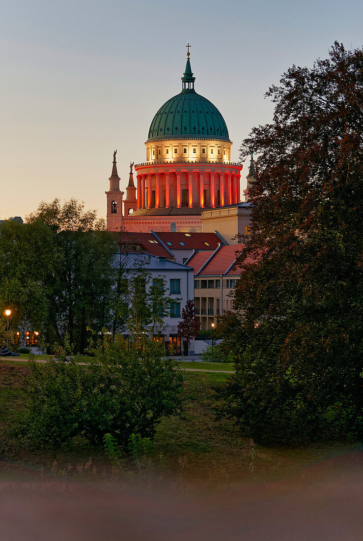 Freundschaftsinsel, Nikolaikirche, Potsdam, Land Brandenburg, Deutschland