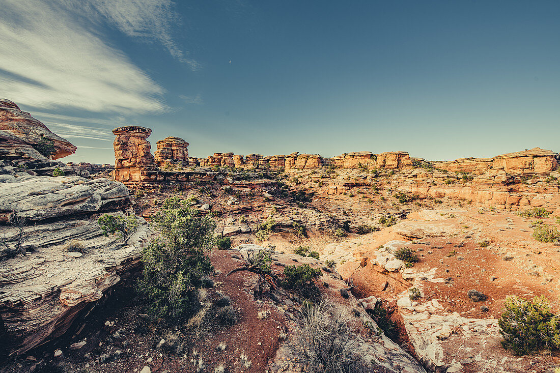 Rock formations in Canyonlands National Park; Utah, USA, North America